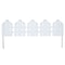 Emsco Group Dackers Adirondack Style Flexible Border Edging, 12 pieces 22inL x 5inH, 22ft of Lawn Edging, White 2090HD - alternate 1